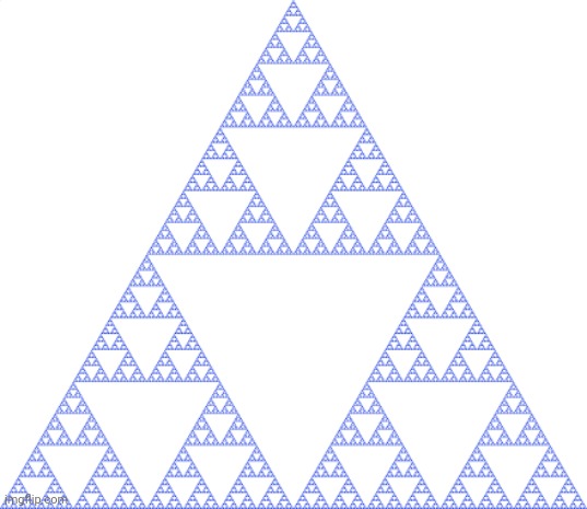 sierpinski triangle | image tagged in sierpinski triangle | made w/ Imgflip meme maker