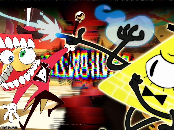 Caine VS Bill Cipher (The Amazing Digital Circus VS Gravity Falls) | image tagged in death battle,the amazing digital circus,bill cipher,gravity falls | made w/ Imgflip meme maker