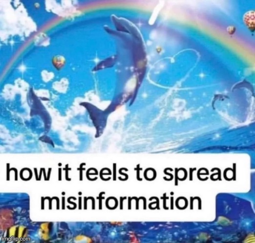 image tagged in how it feels to spread misinformation | made w/ Imgflip meme maker