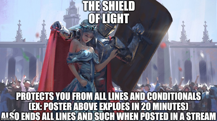 Shield of Light Blank Meme Template