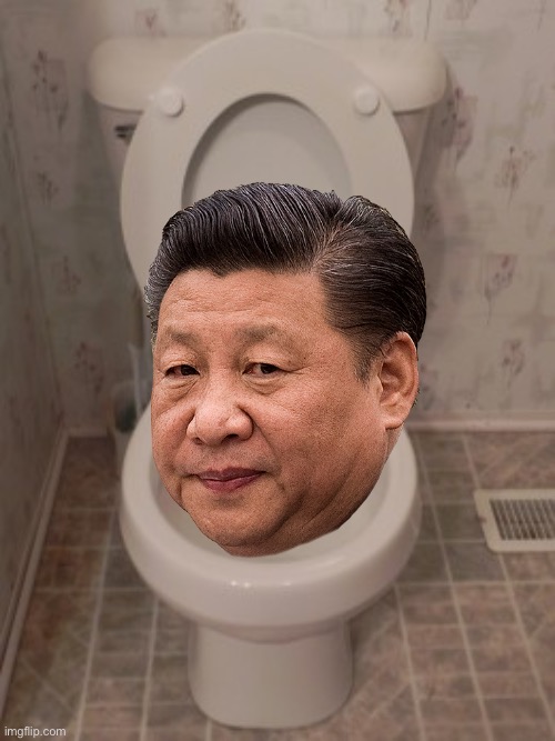 Skibidi Toilet Xi Jinping | image tagged in toilet seat up,xi jinping,skibidi toilet,chinese | made w/ Imgflip meme maker