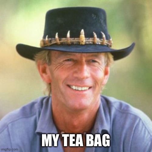 australianguy | MY TEA BAG | image tagged in australianguy | made w/ Imgflip meme maker