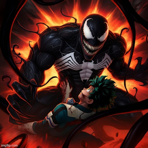 My venom side is taking over | image tagged in ai art | made w/ Imgflip meme maker