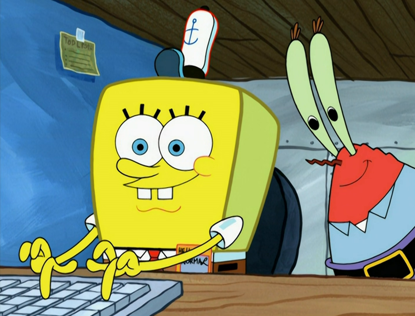 Spongebob and mr.krab Blank Meme Template