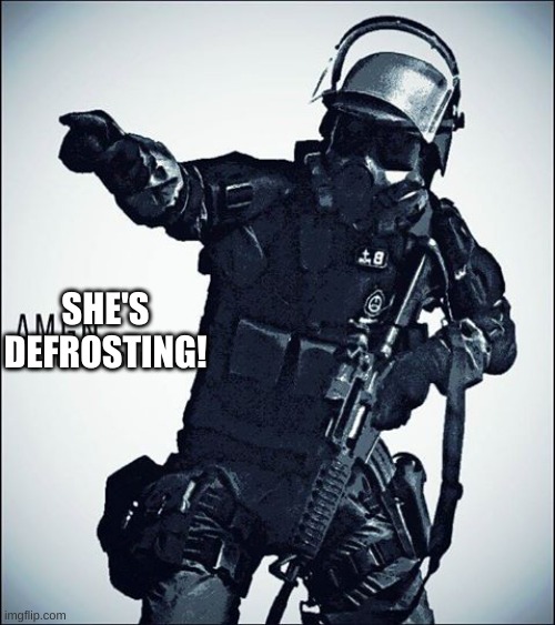 MTF-SCP | SHE'S DEFROSTING! | image tagged in mtf-scp | made w/ Imgflip meme maker