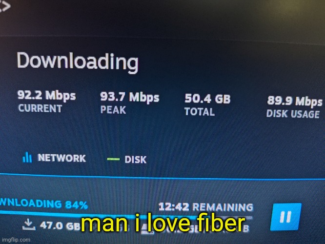 man i love fiber | made w/ Imgflip meme maker