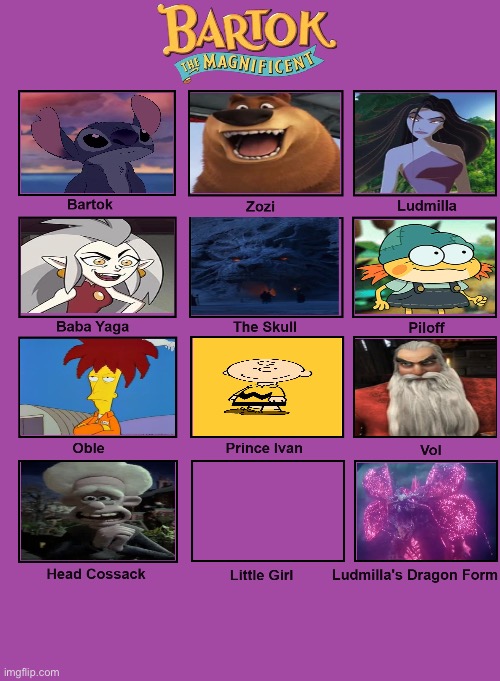 Stitch the Magnificent cast | image tagged in bartok the magnificent recast,recast,stitch | made w/ Imgflip meme maker