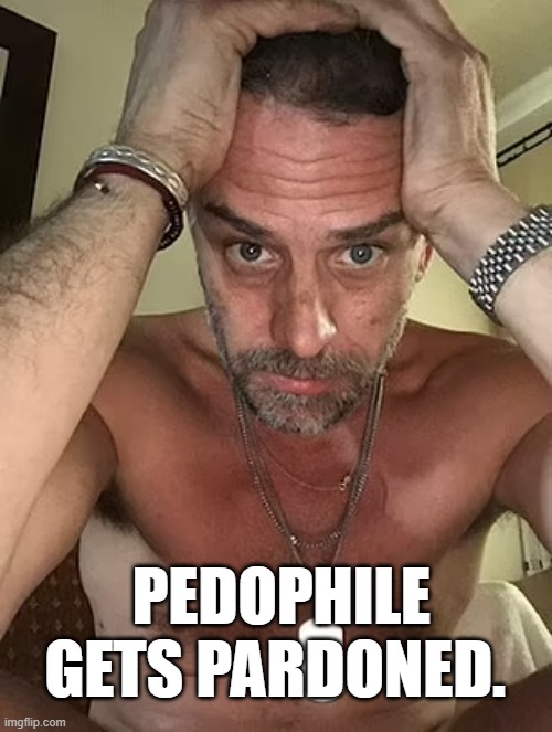 Pedophile Hunter Biden | PEDOPHILE GETS PARDONED. | made w/ Imgflip meme maker