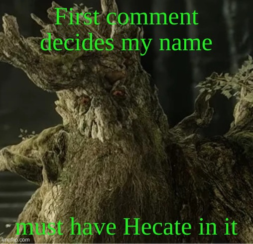 Hecate | First comment decides my name; must have Hecate in it | image tagged in hecate | made w/ Imgflip meme maker