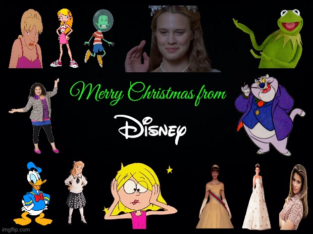 Merry Christmas from Disney | Merry Christmas from | image tagged in disney,kermit the frog,disney princess,muppets,christmas,merry christmas | made w/ Imgflip meme maker