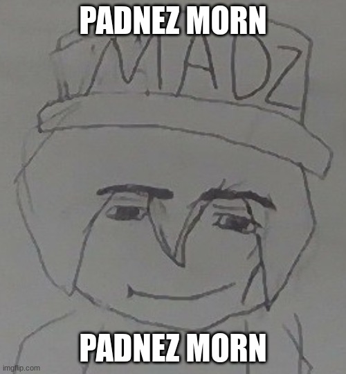 How mad | PADNEZ MORN; PADNEZ MORN | image tagged in how mad | made w/ Imgflip meme maker