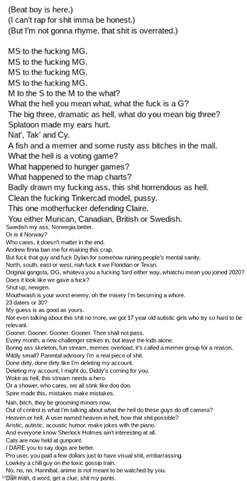 unfinished version of some random rap im writing | made w/ Imgflip meme maker