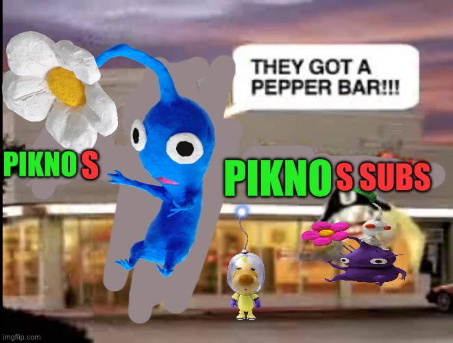 Quiznos subs but pikmin | S; S SUBS; PIKNO; PIKNO | image tagged in quiznos,pikmin,peppa pig phone | made w/ Imgflip meme maker