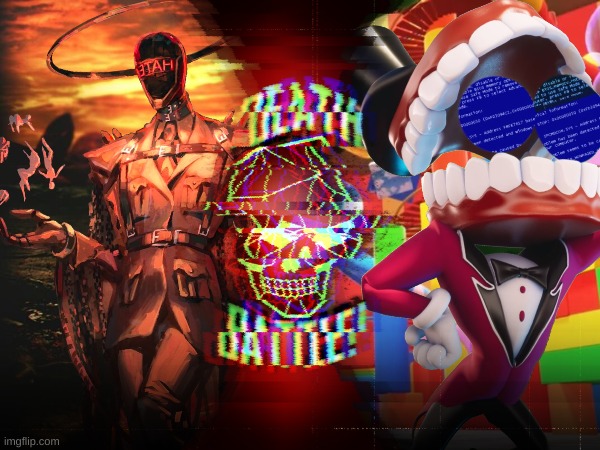 A.M. VS C.A.I.N.E. (I Have No Mouth, And I Must Scream VS The Amazing Digital Circus) | image tagged in death battle,the amazing digital circus | made w/ Imgflip meme maker