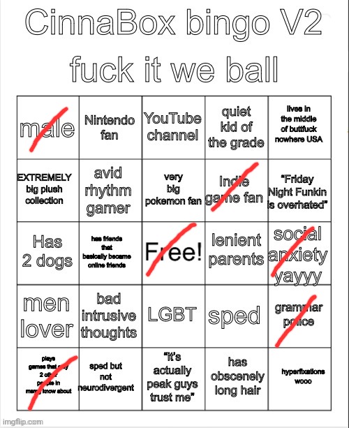 CinnaBox bingo 2 | image tagged in cinnabox bingo 2 | made w/ Imgflip meme maker