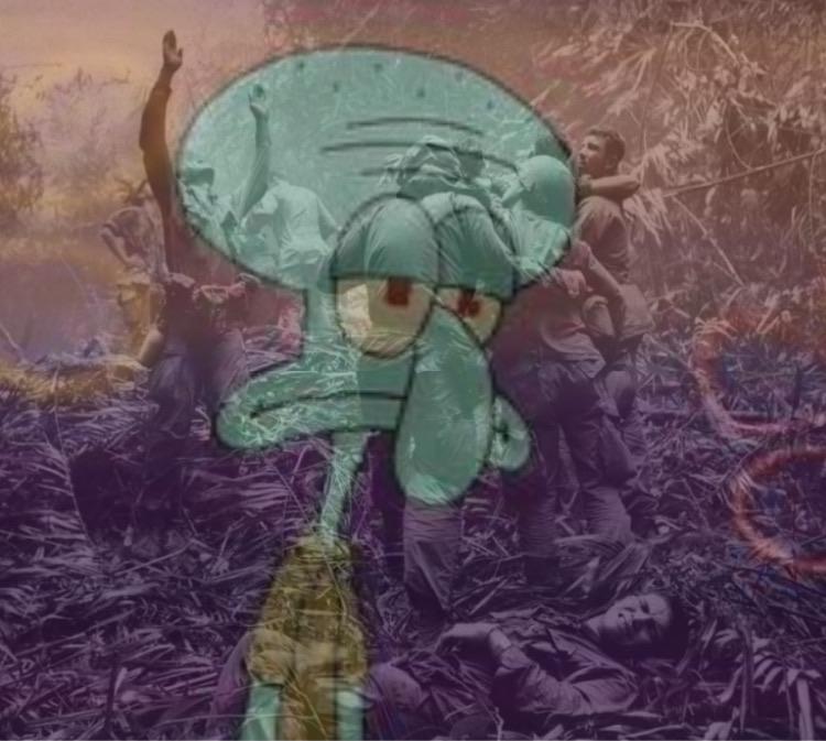 ptsd squidward Blank Meme Template