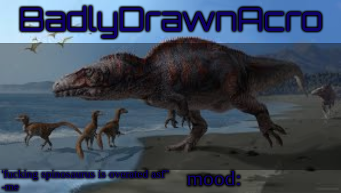 BadlyDrawnAcro Announcement temp Blank Meme Template