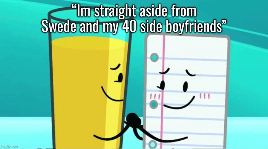 Payjay | “Im straight aside from Swede and my 40 side boyfriends” | image tagged in payjay | made w/ Imgflip meme maker