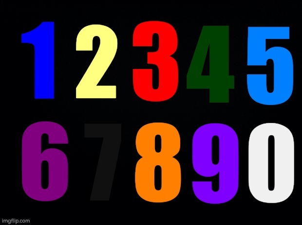 number lore color pallette | image tagged in number lore color pallette | made w/ Imgflip meme maker