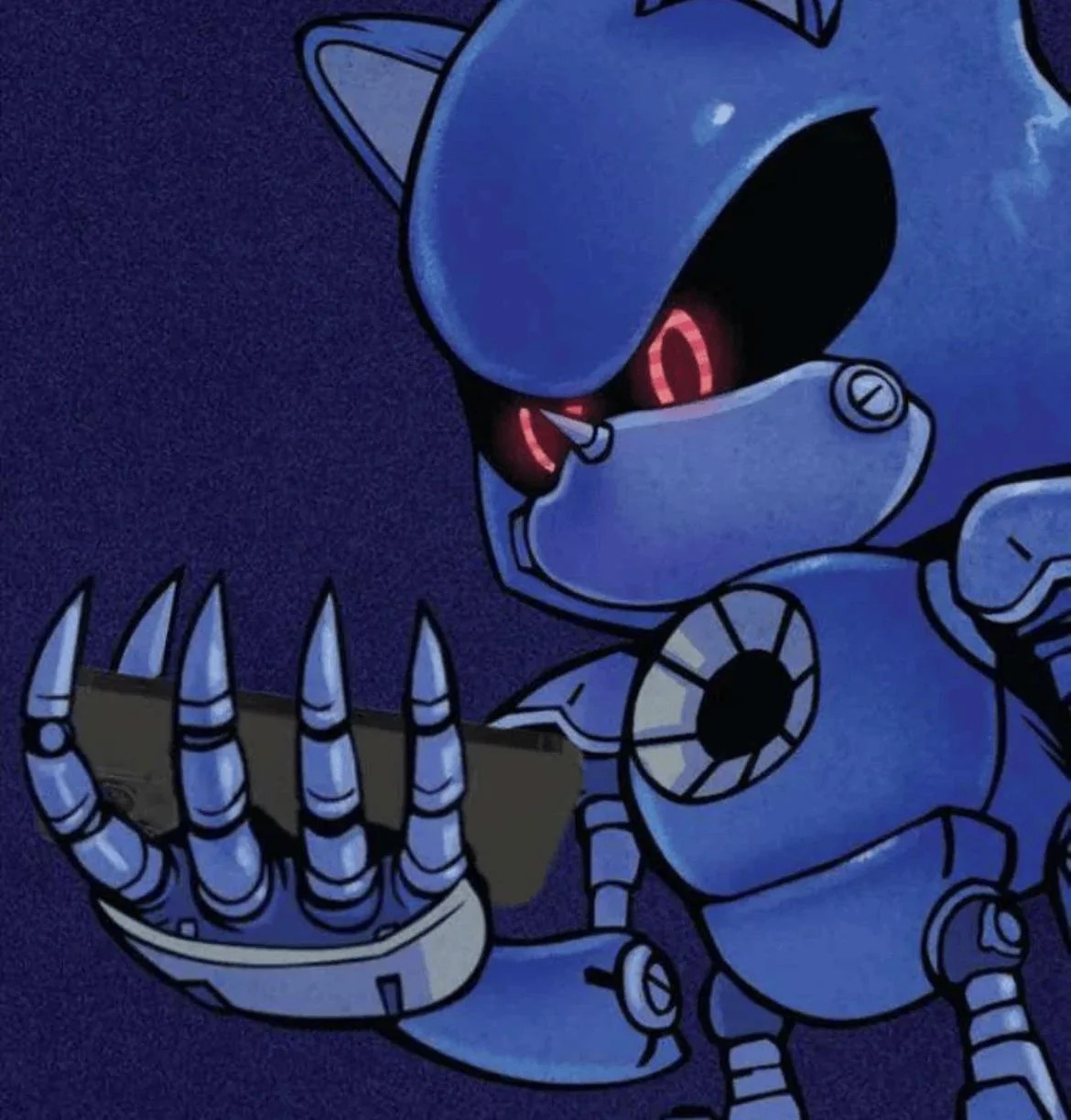 Metal sonic reaction Blank Meme Template