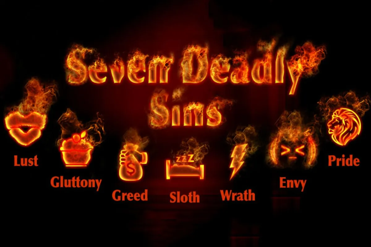 7 Deadly Sins Blank Meme Template