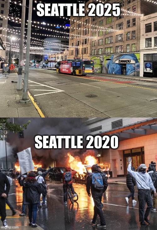 SEATTLE 2025 SEATTLE 2020 | made w/ Imgflip meme maker