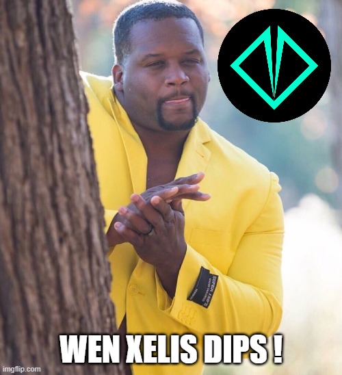 wen xelis dips ! | WEN XELIS DIPS ! | image tagged in black guy hiding behind tree | made w/ Imgflip meme maker