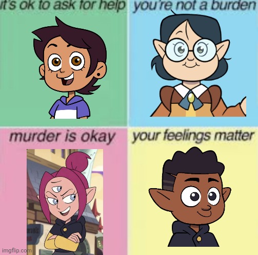 :3 | image tagged in murder is ok blank | made w/ Imgflip meme maker