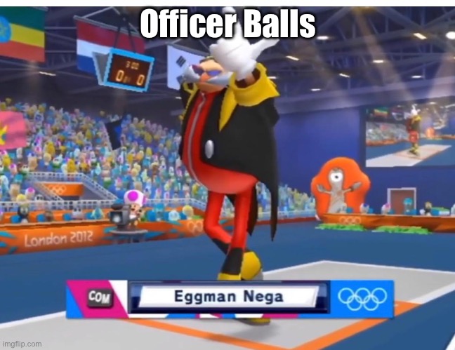 Eggman nega (HD) | Officer Balls | image tagged in eggman nega hd | made w/ Imgflip meme maker