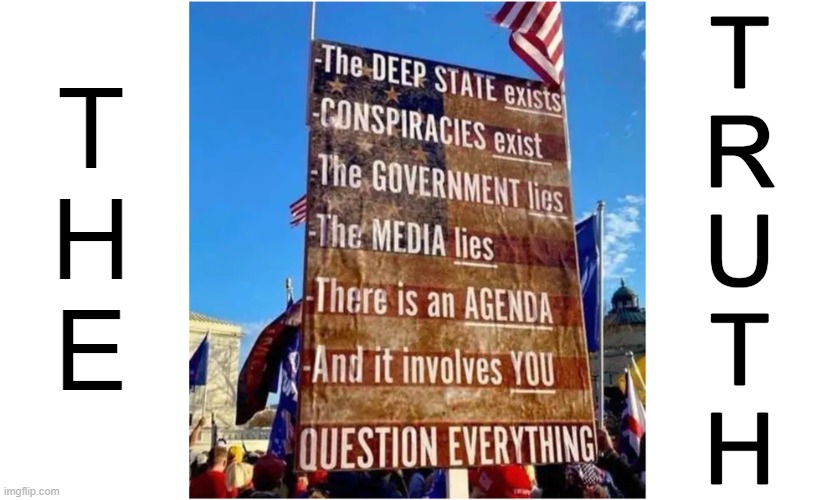 A Sign of the Times | T
R
U
T
H; T
H
 E | image tagged in the truth today,conspiracy theories,deep state,government corruption,biased media,agenda | made w/ Imgflip meme maker