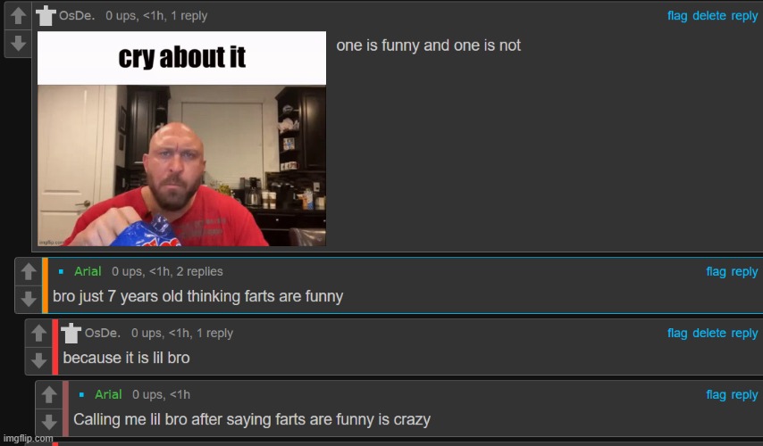 comment under this image if you think farts are batshit hilarious | made w/ Imgflip meme maker