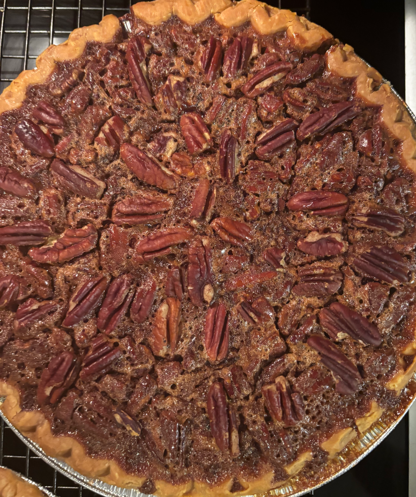 The Comfort Spot Chocolate Bourbon Pecan Pie Blank Meme Template