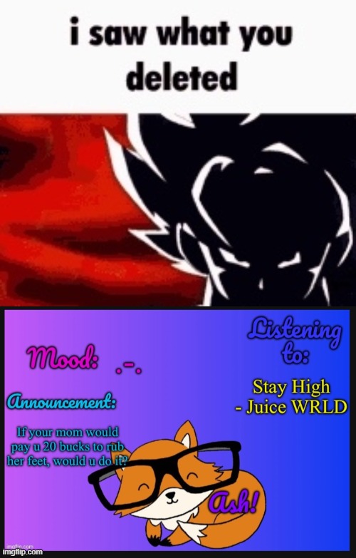 image tagged in i saw what you deleted | made w/ Imgflip meme maker