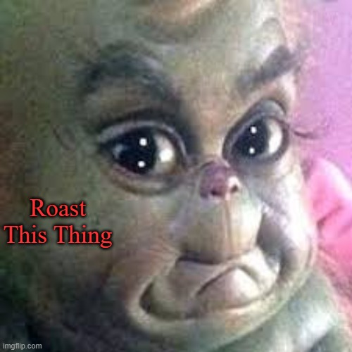 Bro's the real life version of the RugRats | Roast This Thing | image tagged in baby grinch | made w/ Imgflip meme maker