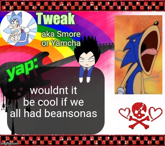 the 19th announcement temp | wouldnt it be cool if we all had beansonas | image tagged in the 19th announcement temp | made w/ Imgflip meme maker