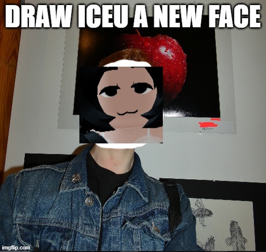 draw iceu a new face | image tagged in draw iceu a new face | made w/ Imgflip meme maker