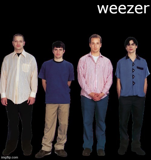 weezer black album | image tagged in weezer black album | made w/ Imgflip meme maker