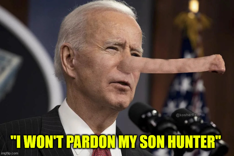 "I WON'T PARDON MY SON HUNTER" | made w/ Imgflip meme maker