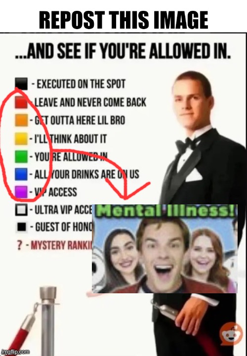 Holy shit | image tagged in repost this image and see if you re allowed in | made w/ Imgflip meme maker