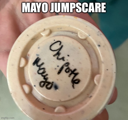 Scary warning | MAYO JUMPSCARE | image tagged in mayo | made w/ Imgflip meme maker