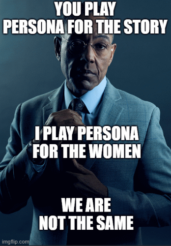 Persona women debate | image tagged in gifs,persona,persona 5,persona 4 | made w/ Imgflip images-to-gif maker