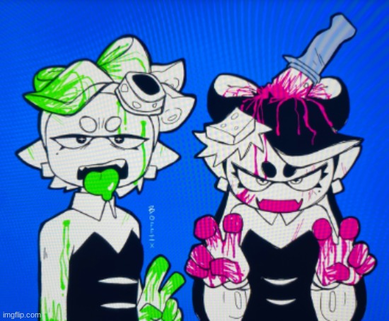 I LOVE THIS SO MUCH IT'S CALLIE AND MARIE IN FEMTANYL STYLE (should this be NSFW or no?) | made w/ Imgflip meme maker