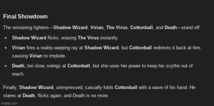 did Cottonball get lucky last round cuz shadow wizard is way to fucking op | made w/ Imgflip meme maker