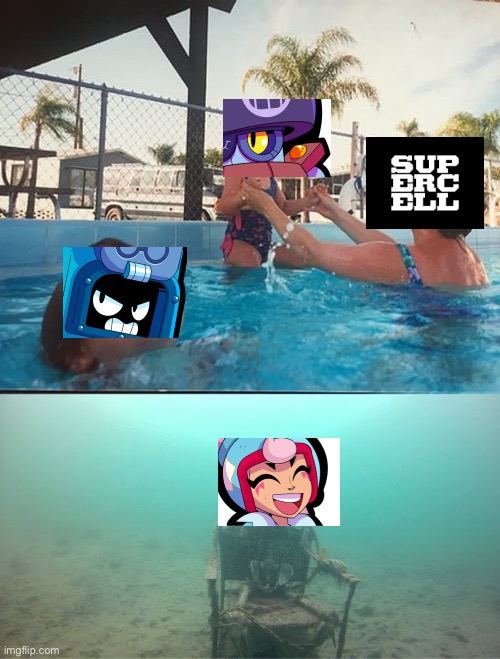 Forgotten brawler in brawl stars | image tagged in brawl stars | made w/ Imgflip meme maker