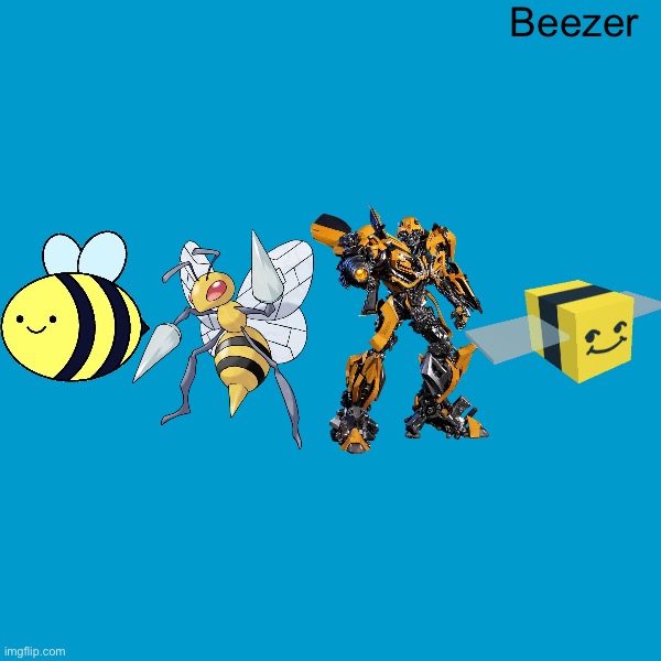 Beezer | Beezer | image tagged in blank weezer blue album edit | made w/ Imgflip meme maker