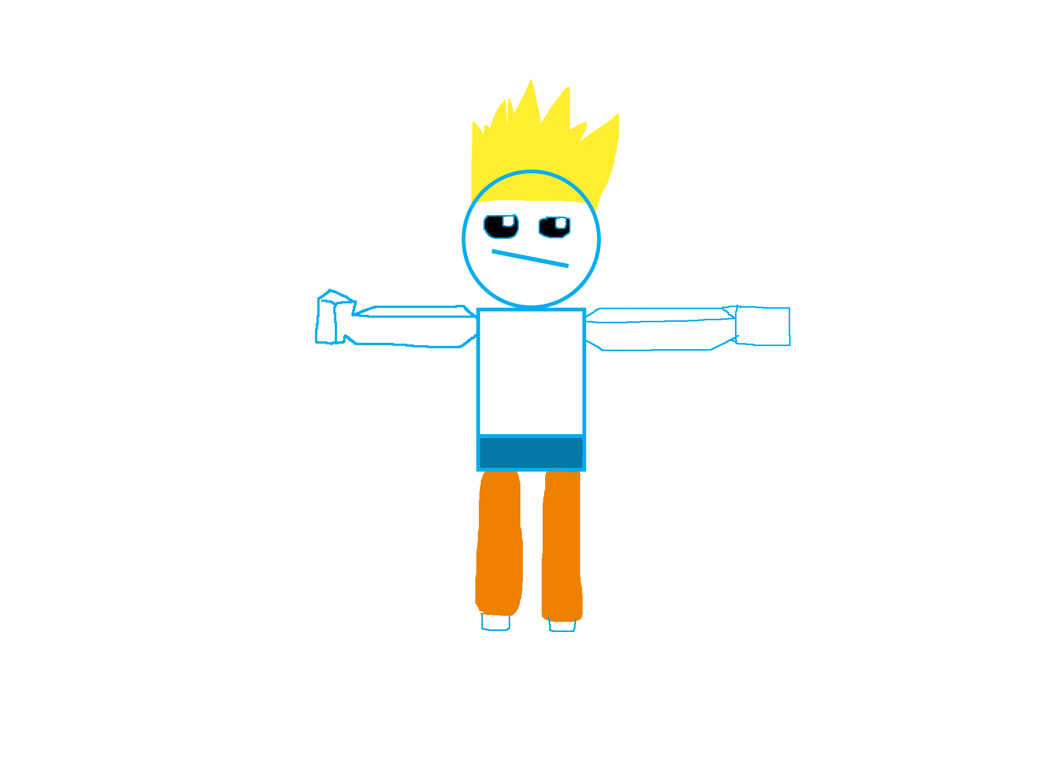 xenons character but i vandalized it Blank Meme Template