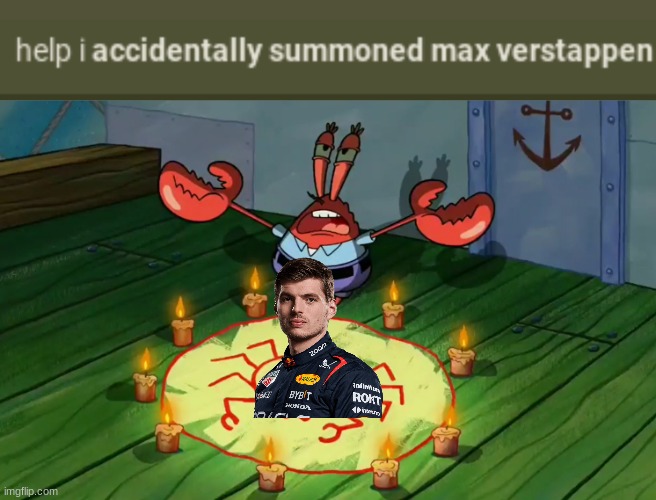 meme | image tagged in mr crabs summons pray circle,meme,car | made w/ Imgflip meme maker