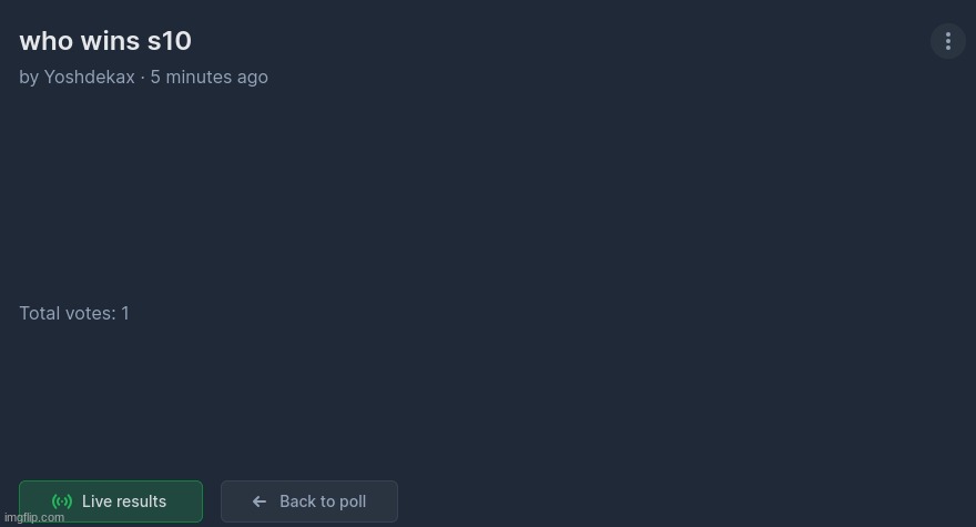 voting still up. poll in comments | made w/ Imgflip meme maker