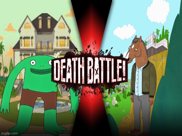 Mr frog Vs. Bojack Horseman (Smiling Friends Vs. Bojack Horseman) | image tagged in bojack horseman,smiling friends | made w/ Imgflip meme maker