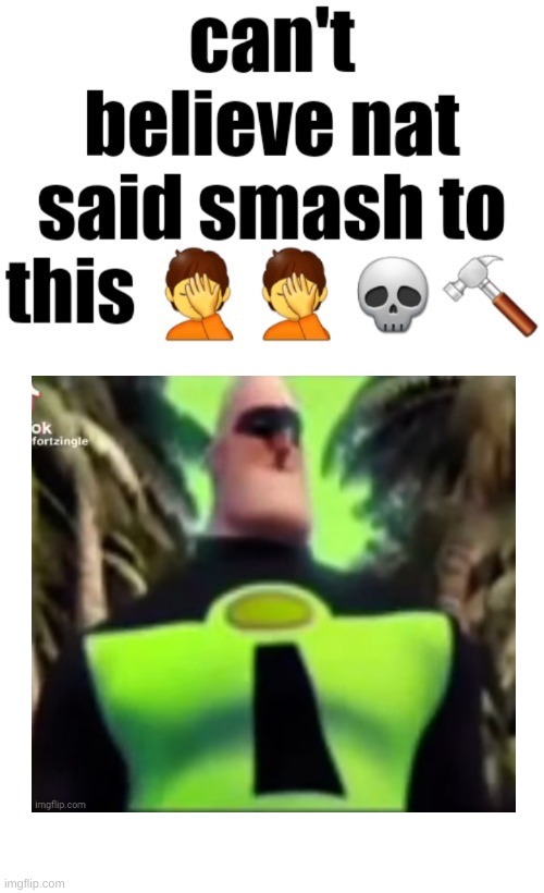 Can’t believe nat said smash to this | image tagged in can t believe nat said smash to this | made w/ Imgflip meme maker